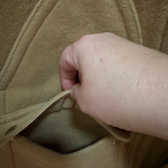 J Crew Womens Vail Faux Fur Trim Hooded Parka Coat Wool Blend J6178 Size 4 Petit - Picture 8 of 16